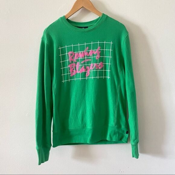 Rowing Blazers ’90s Green and Pink Crewneck - Picture 2 of 6